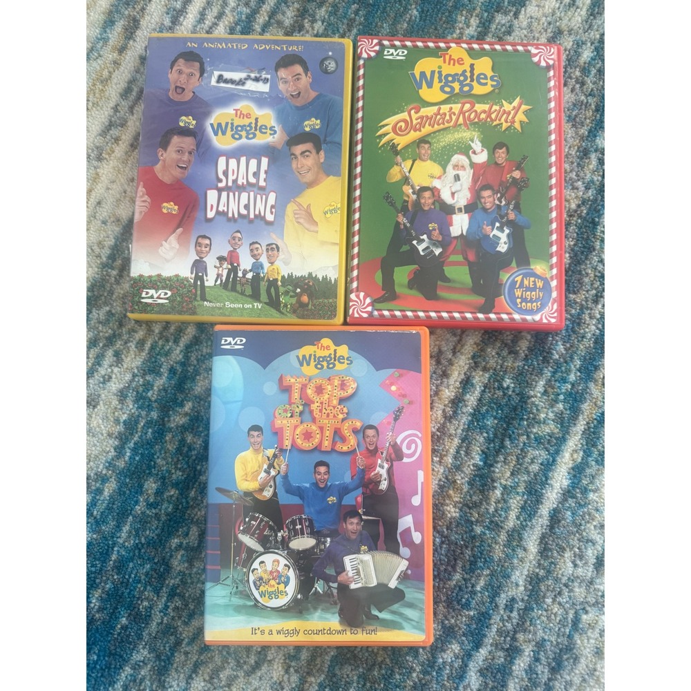 The Wiggles DVD Top of the Tots, Santa's Rockin, Space Dancing